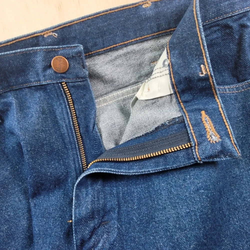 Wrangler Jeans Men 36x30 Blue Excellent Cowboy Cut Slim Fit 936DEN Mint